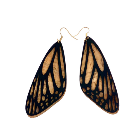 #102 Wholesale Monarch butterfly wings earrings